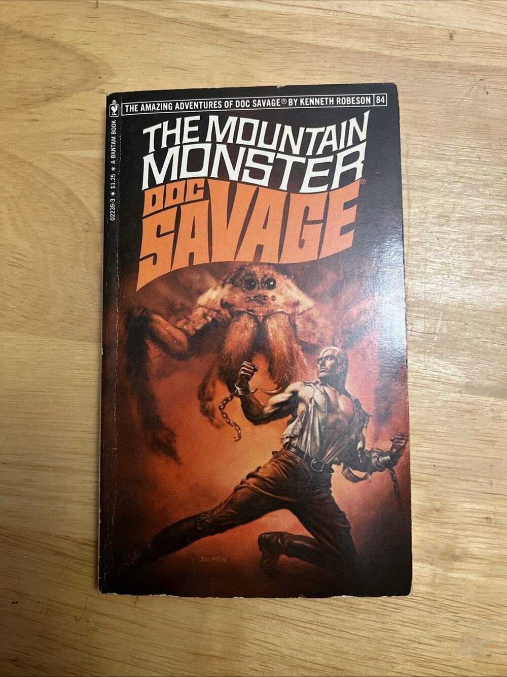Doc Savage The Mountain Monster Book 84 1976 by Kenneth Robeson Bantam Books